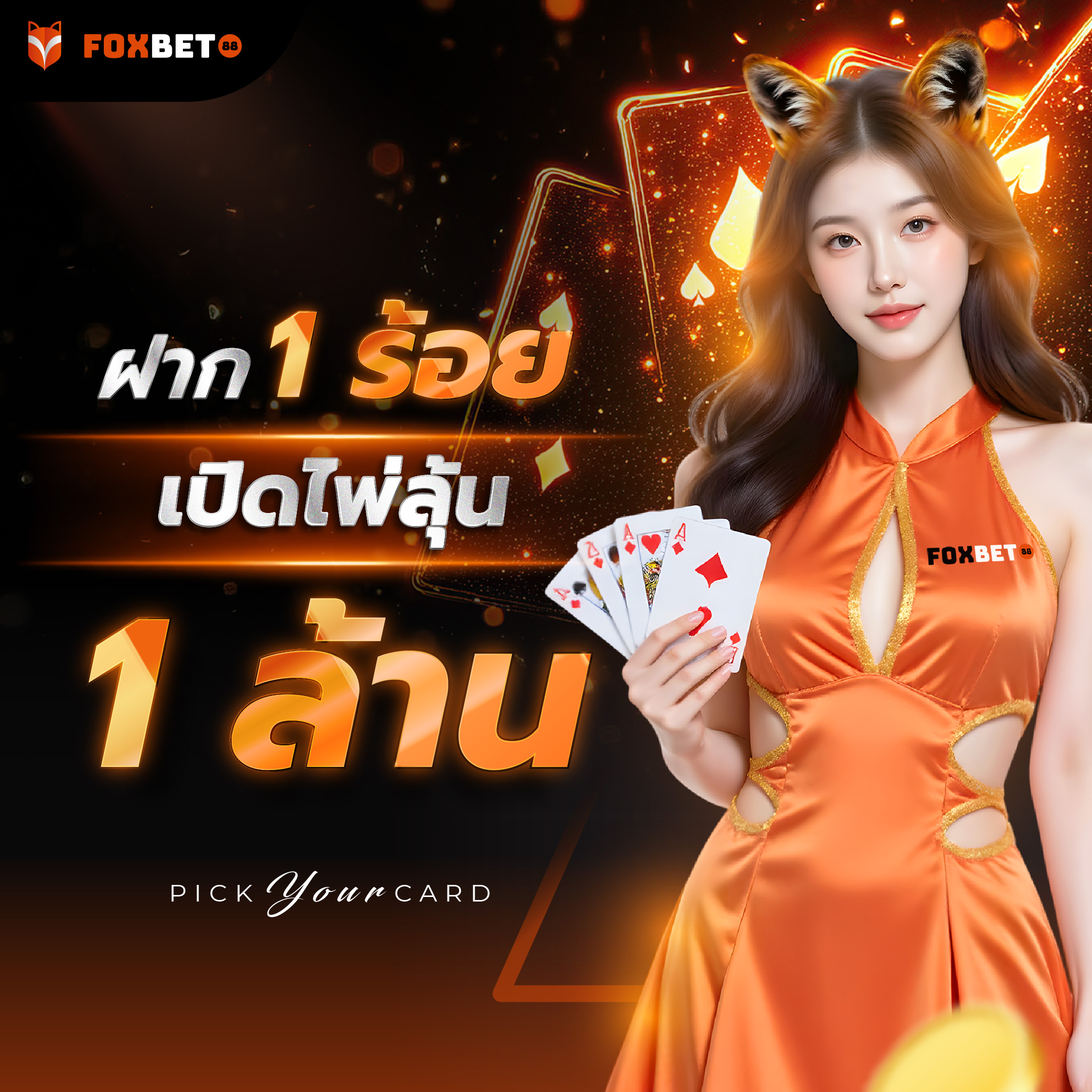 ฝาก 1 ร้อย เปิดไพ่ลุ้นรางวัลรวมกว่า 1 ล้าน